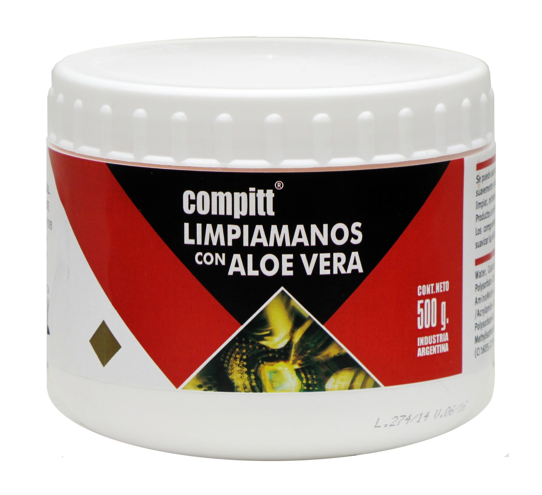 LIMPIADOR DE MANOS 500GR C/ ALOE VERA (611060) - LMX500 DELTA